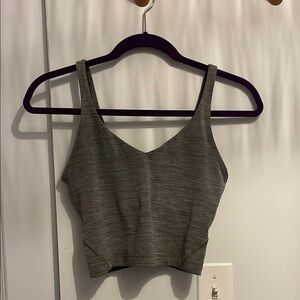 Lululemon Athletica Heathered Gray align crop (NO BRA PADS)